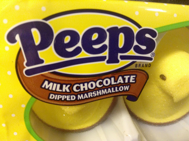 Peeps Milk Chocolate Dipped Marshmallows.