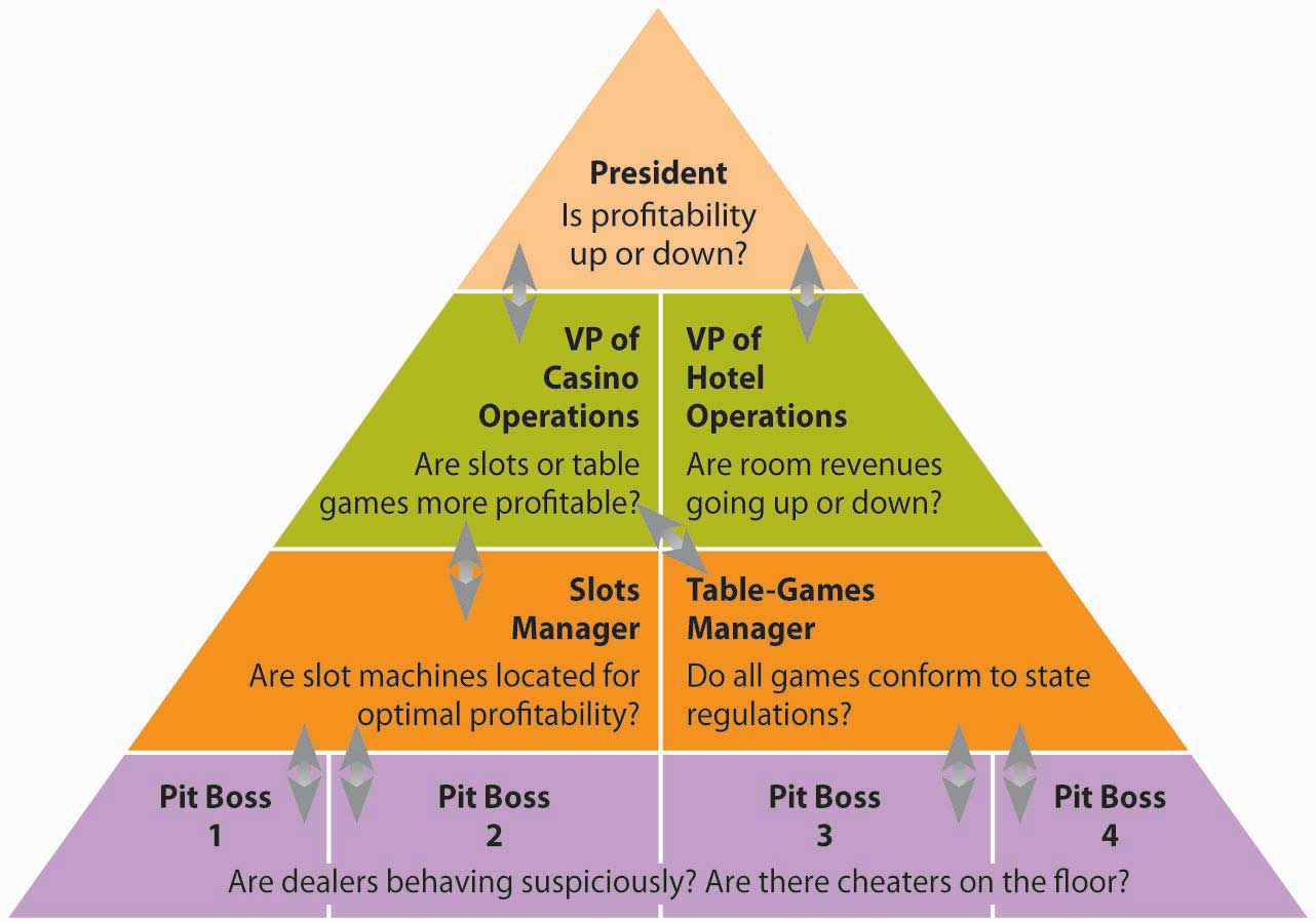 Graphic of hierarchy of information.