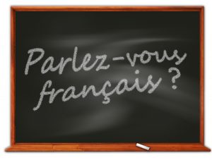 Tableau noir : Parlez-vous français