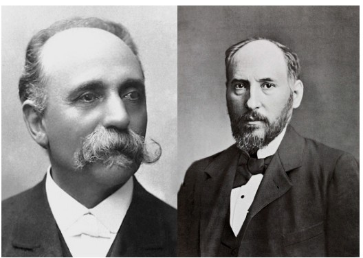 Pictures of Camillo Golgi and Santiago Ramon y Cajal