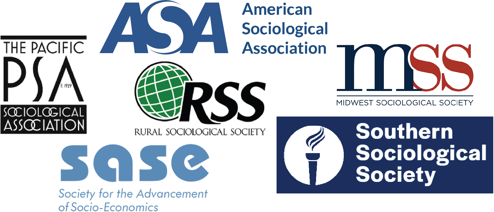 Collage of logos of the professional associations described below