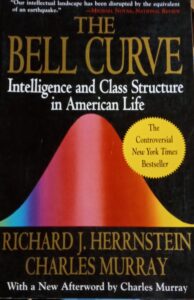 Book cover of The Bell Curve.